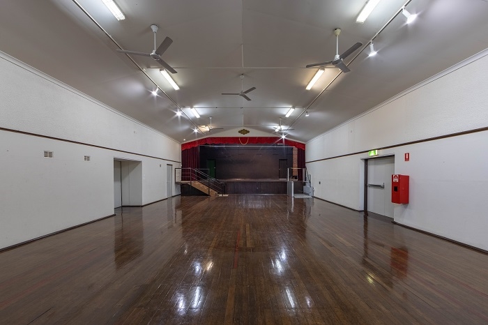 Image Gallery - inside of Darlington Hall looking at the stage